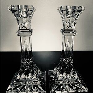 Elegant Crystal Candle Holders